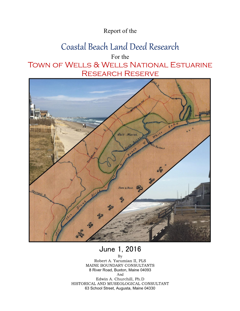 Coastal Beach Land Deed Research for the Town of Wells & Wells National Estuarine Research Reserve