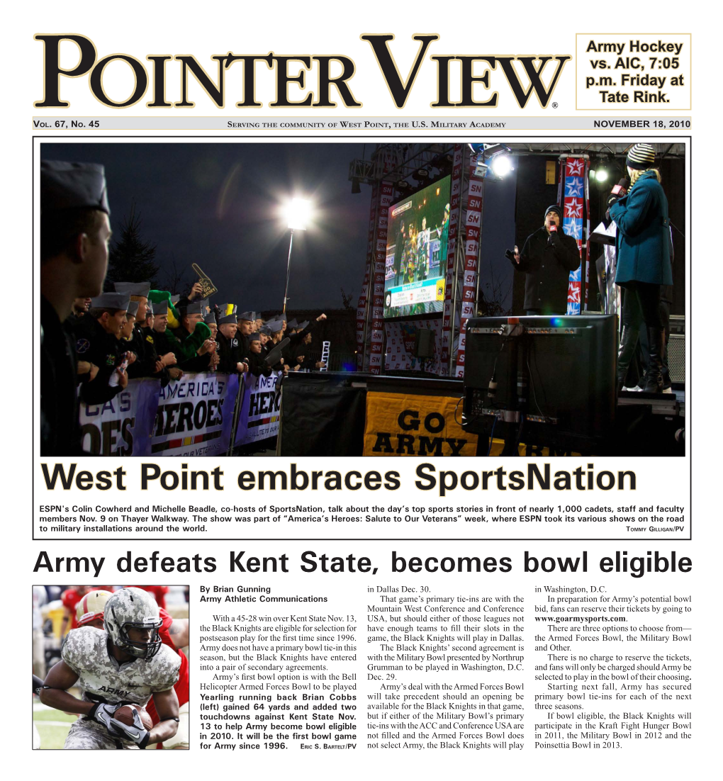 West Point Embraces Sportsnation