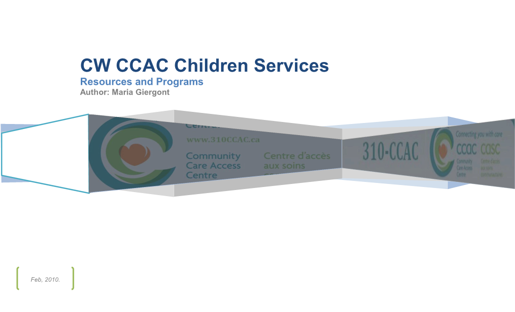 Children and Youth Resources