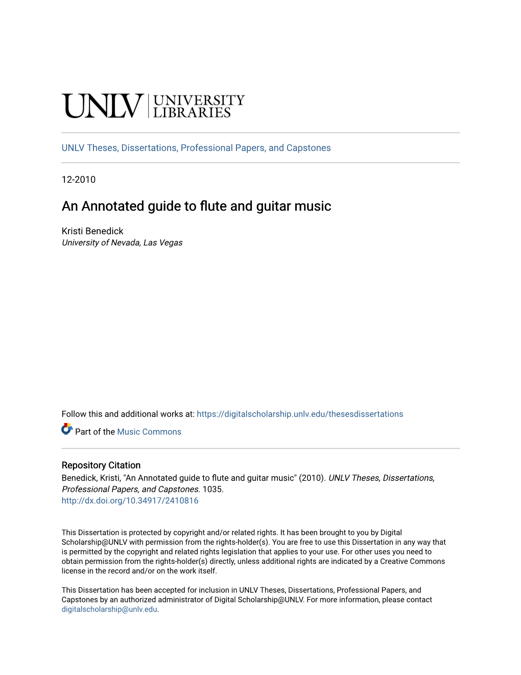 An Annotated Guide to Flute and Guitar Music