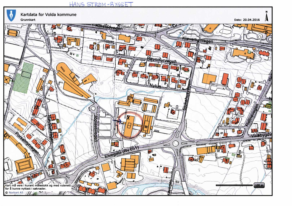 Kartdata for Volda Kommune Grunnkart Dato: 20.04.2016