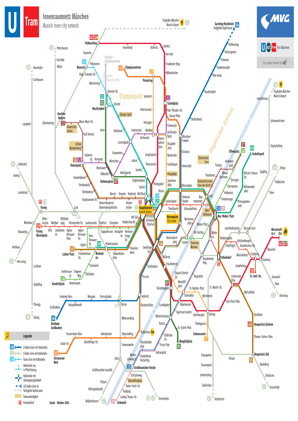 Innenraumnetz München Flughafen München Munich Airport Garching-Hochbrück Munich Inner-City Network Tarifgebiet Außenraum