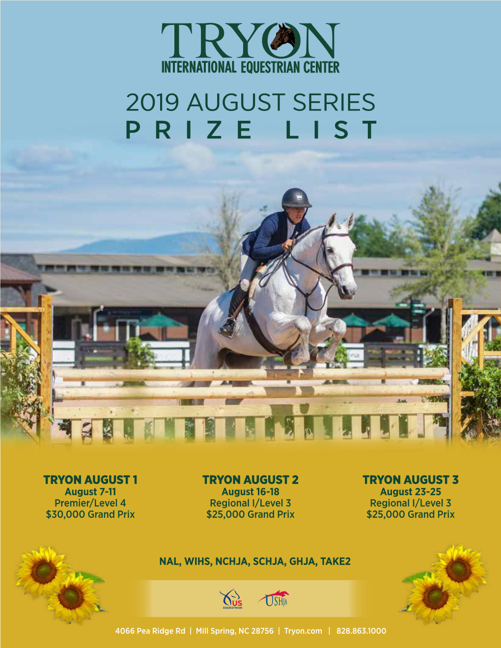 2019 August Series Prize List