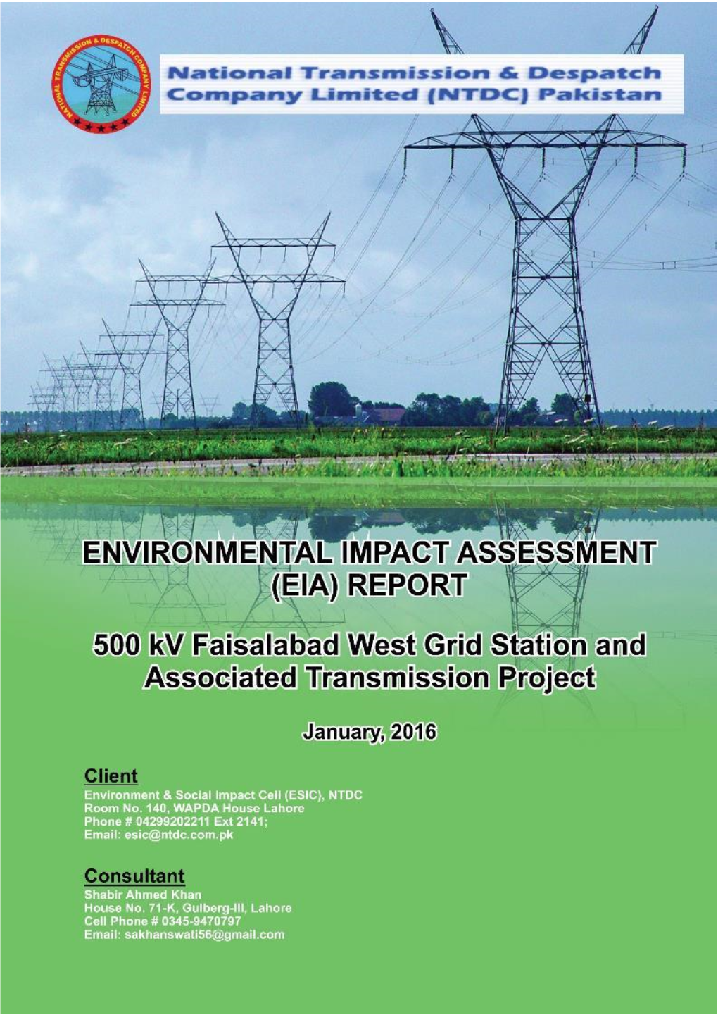 Environmental Impact Assessment Report Faisalabad West GS & T/L I