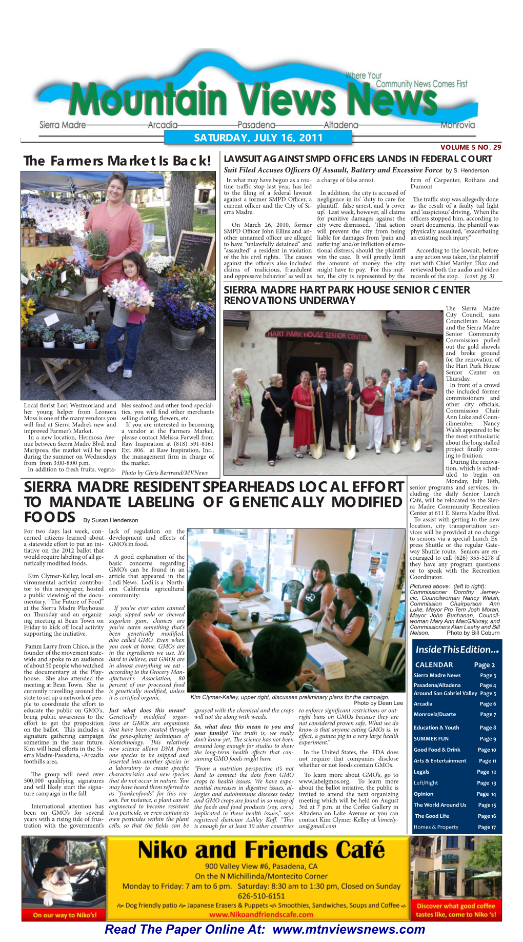 Sierra Madre Resident Spearheads Local Effort To