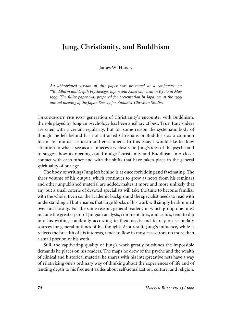 Jung, Christianity, and Buddhism