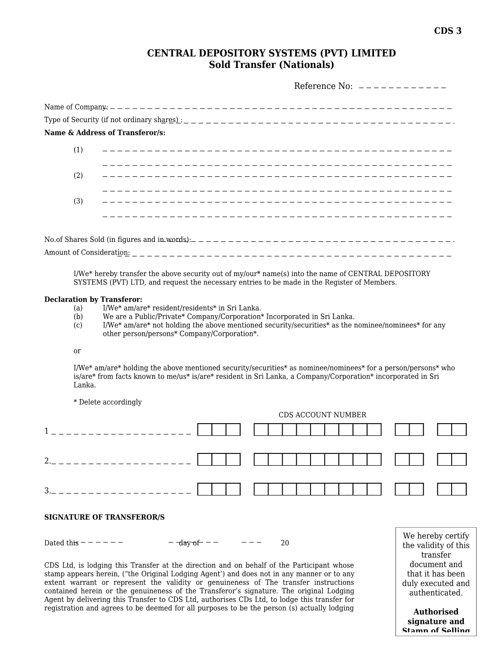 Type of Security (If Not Ordinary Shares)