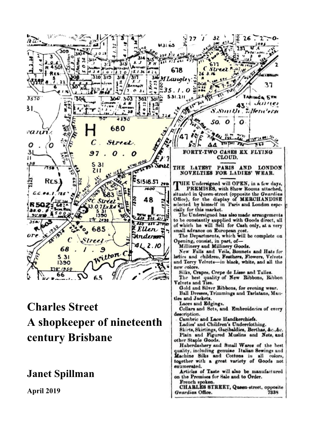 Charles Street a Shopkeeper of Nineteenth Century Brisbane
