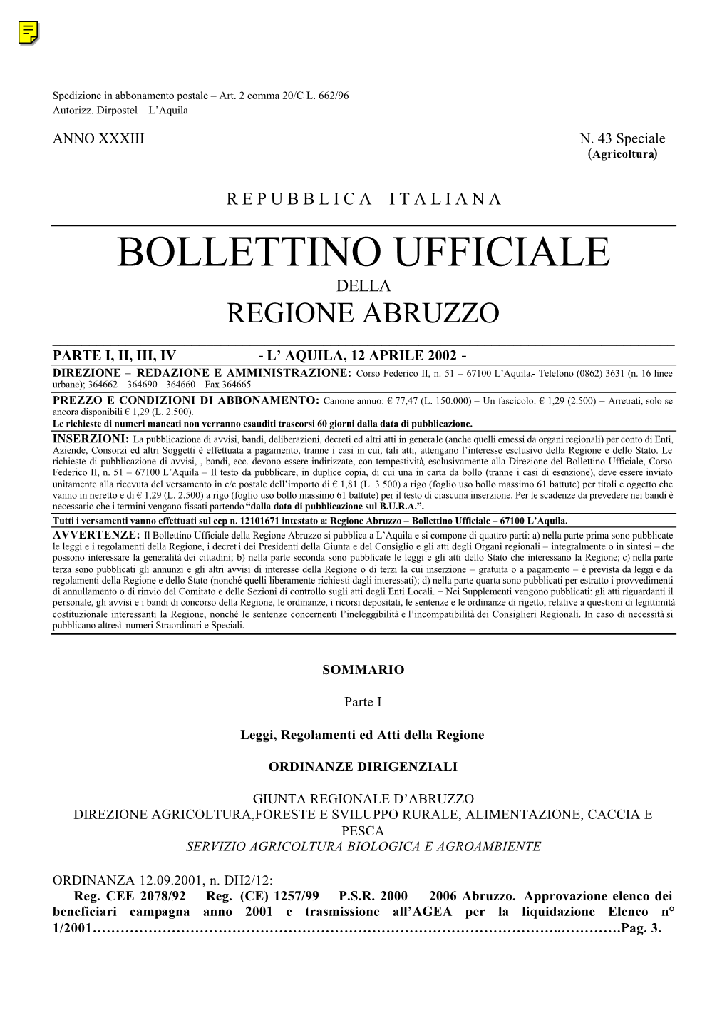 Bollettino Integrale