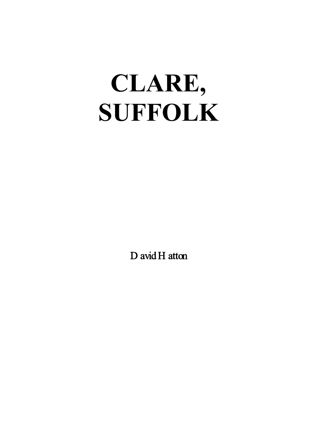 Clare, Suffolk