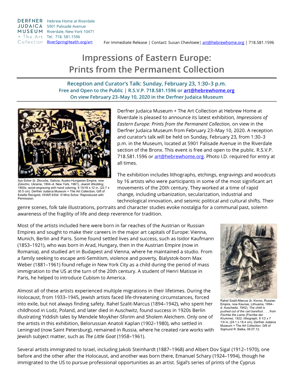 Impressions of Eastern Europe: Prints from the Permanent Collection