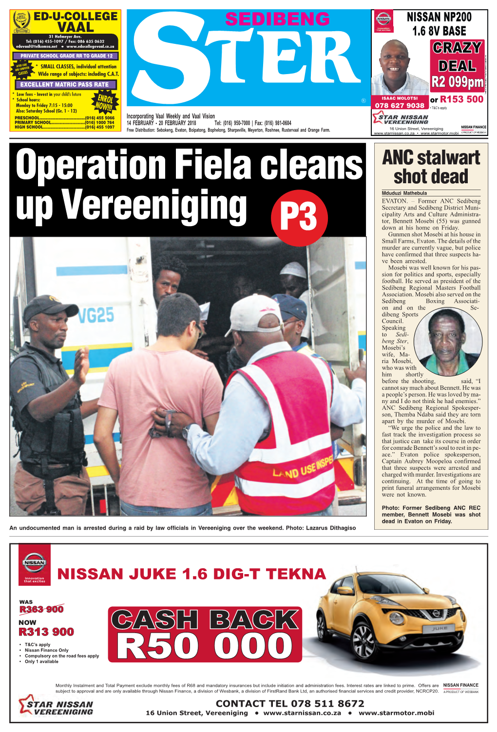 Operation Fiela Cleans up Vereeniging