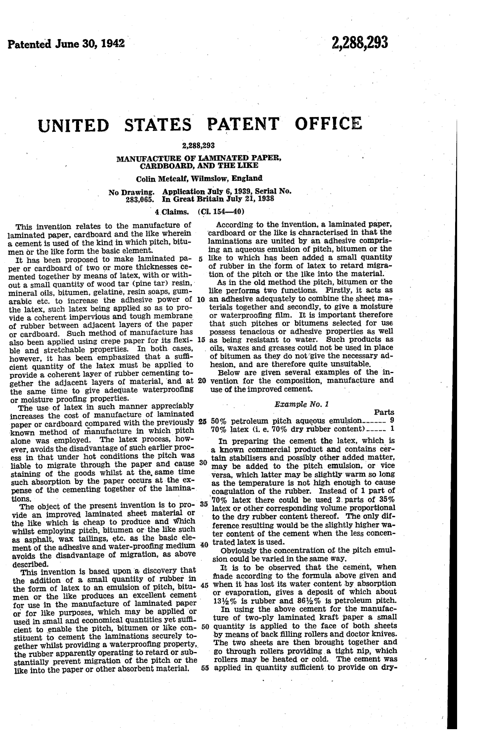 United States- Patent Offic'