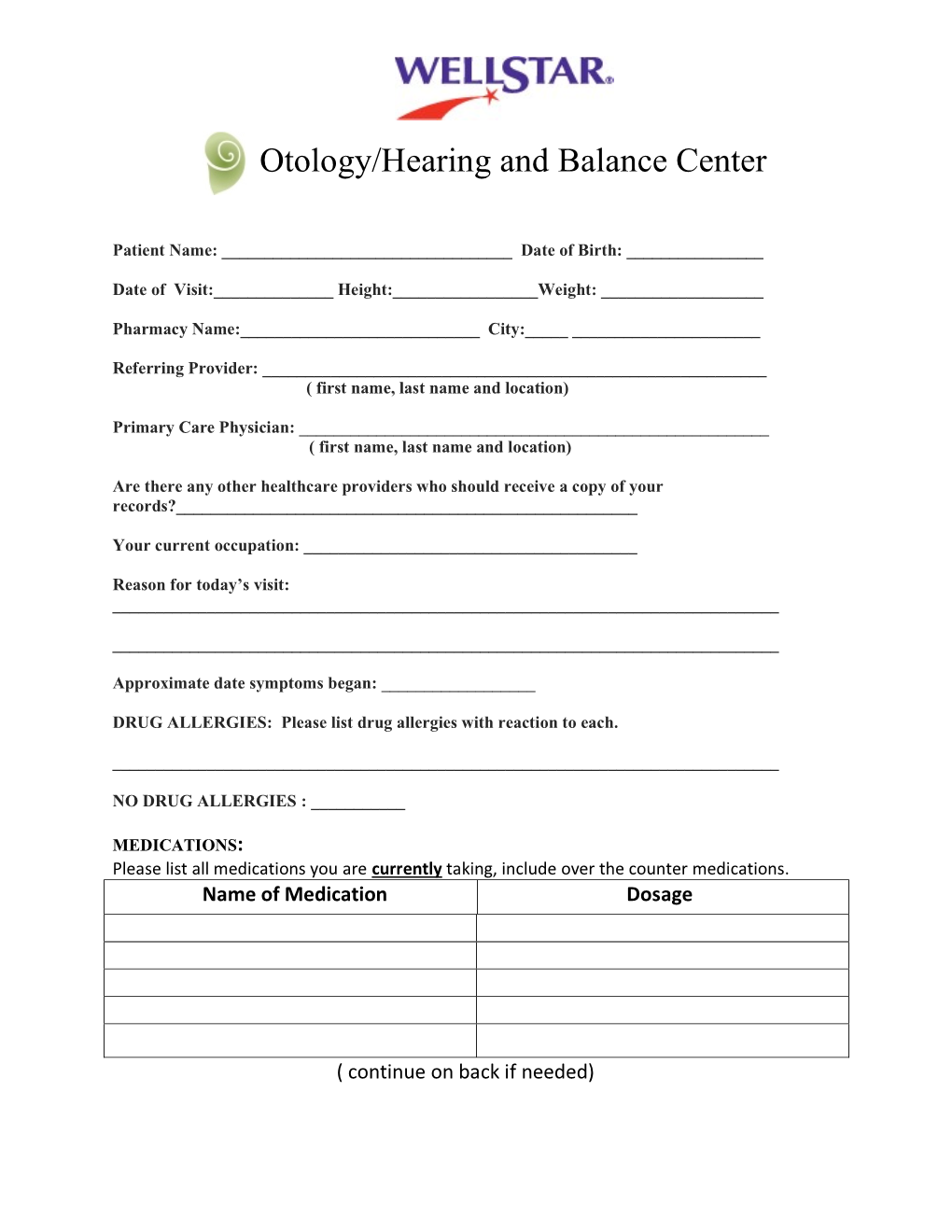 Otology/Hearing and Balance Center