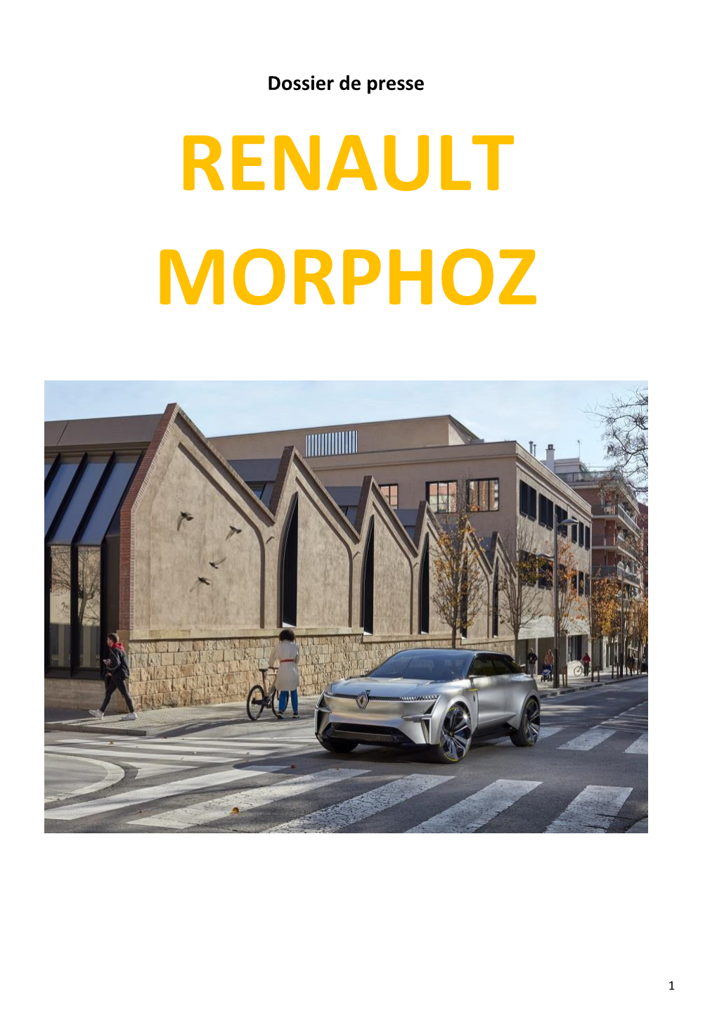 Fiche Technique Concept-Car Renault MORPHOZ 23 a Propos 24