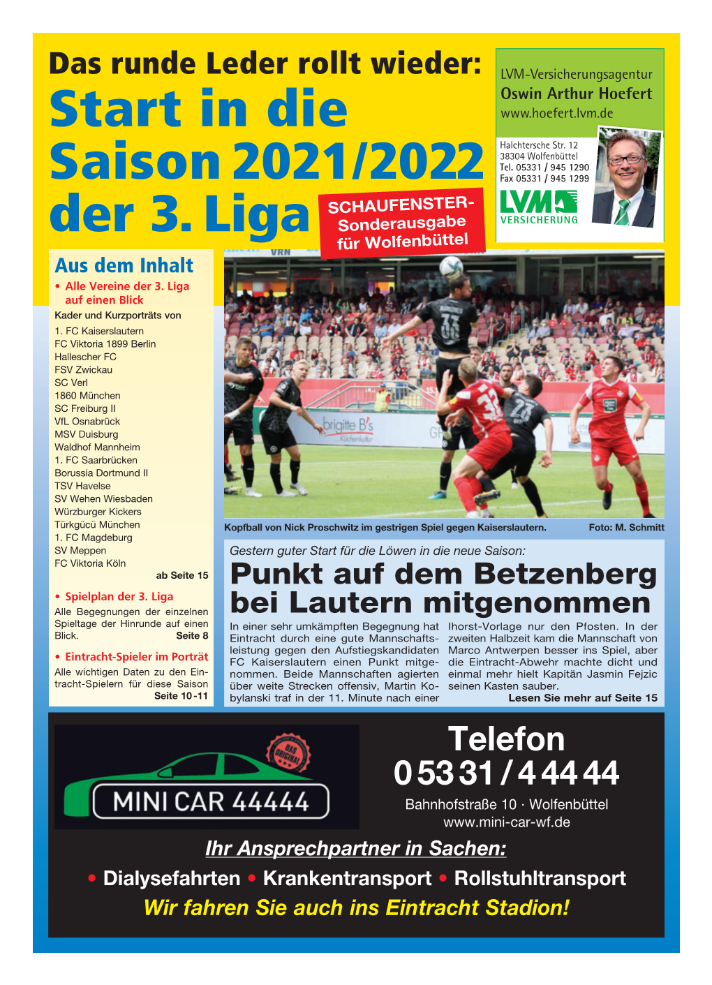 In Die Saison 2021/2022 Der 3. Liga