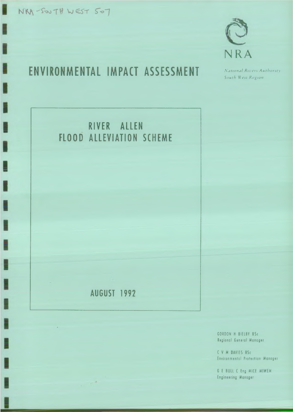 ENVIRONMENTAL IMPACT ASSESSMENT South \X En Region