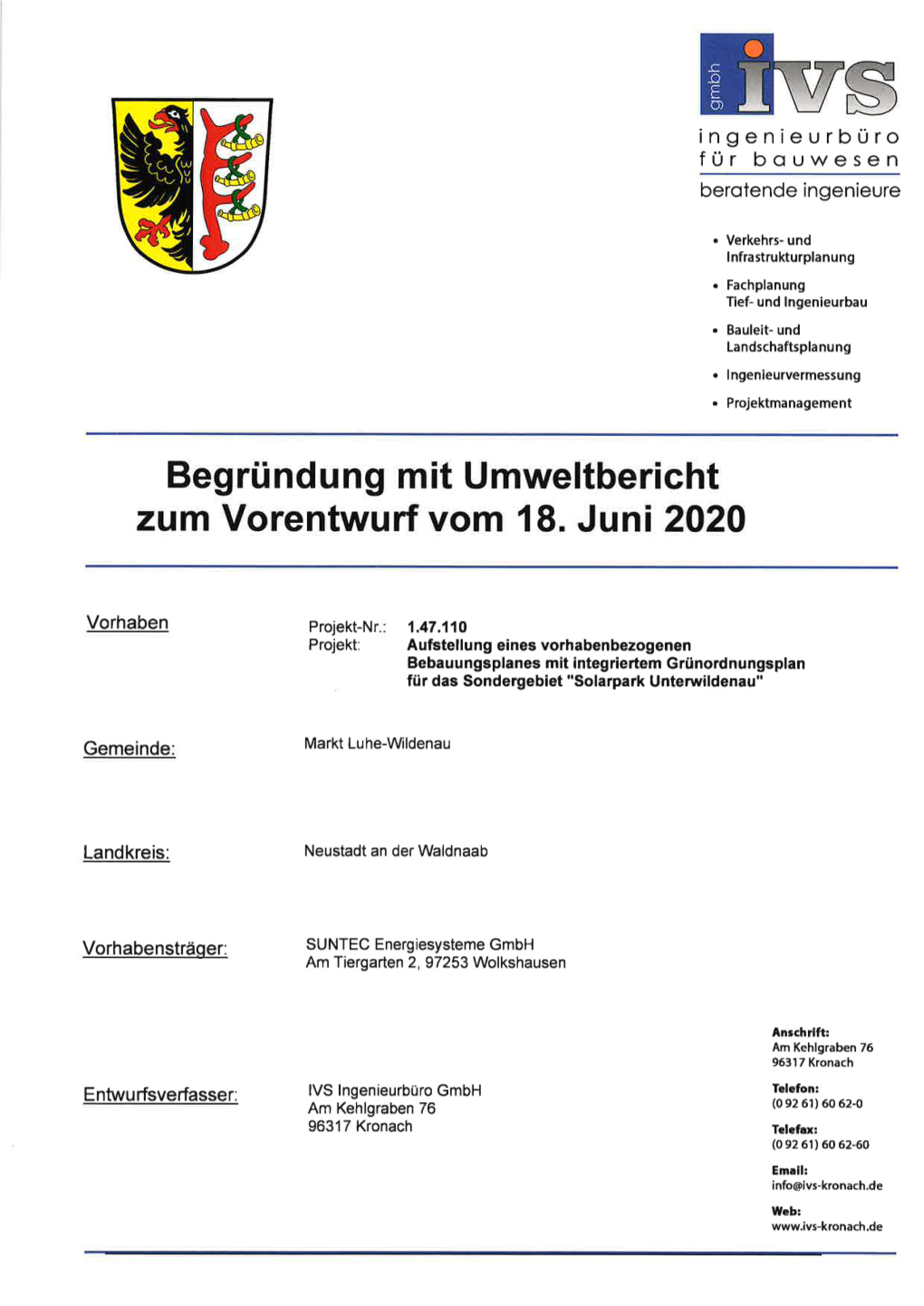 Begründung Zum Bebauungsplan