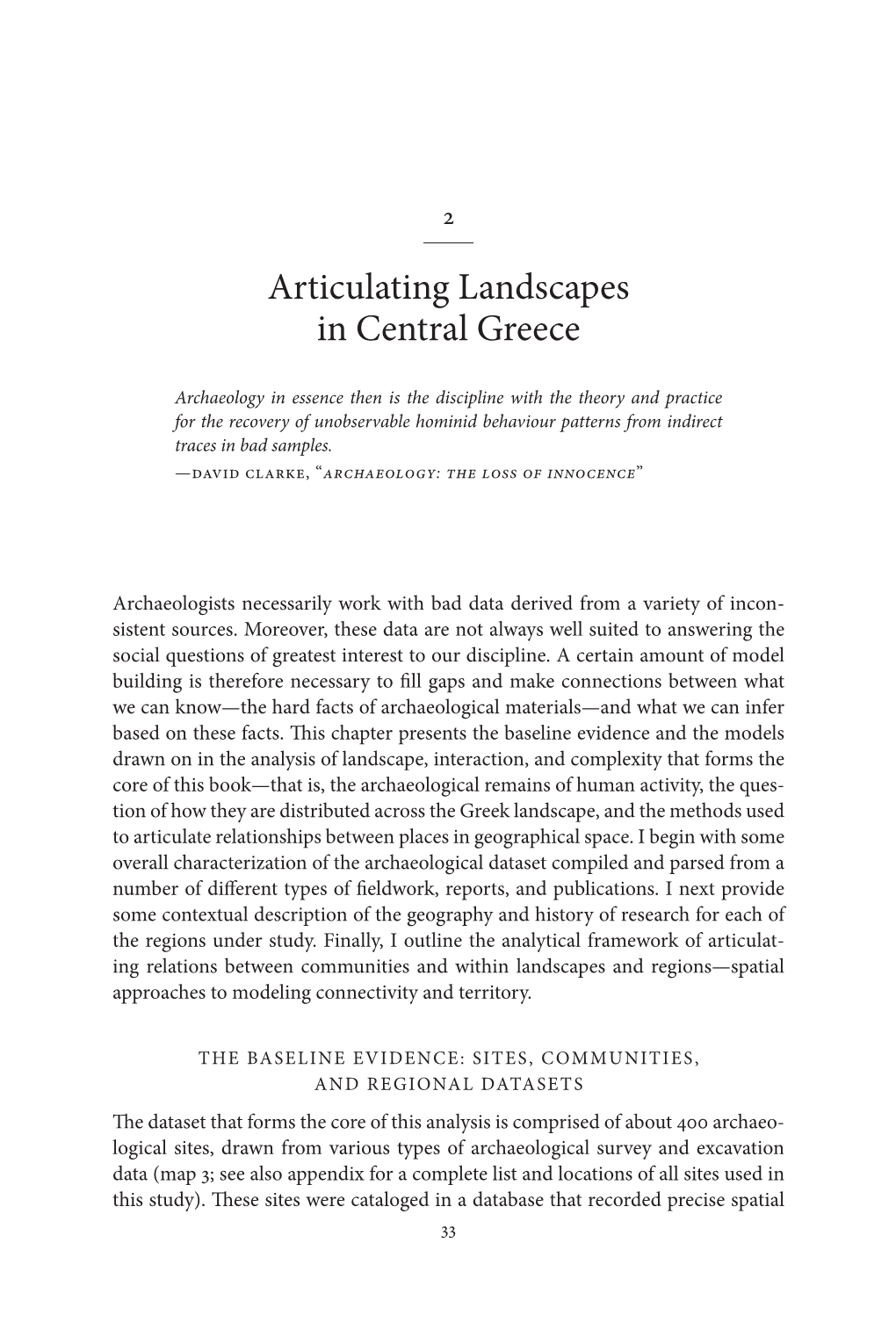 Articulating Landscapes in Central Greece