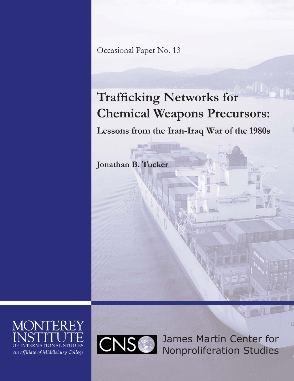 Trafficking Networks for Chemical Weapons Precursors