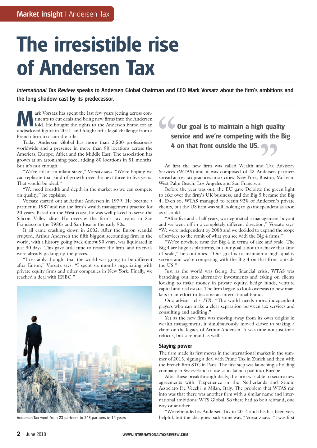 The Irresistible Rise of Andersen Tax