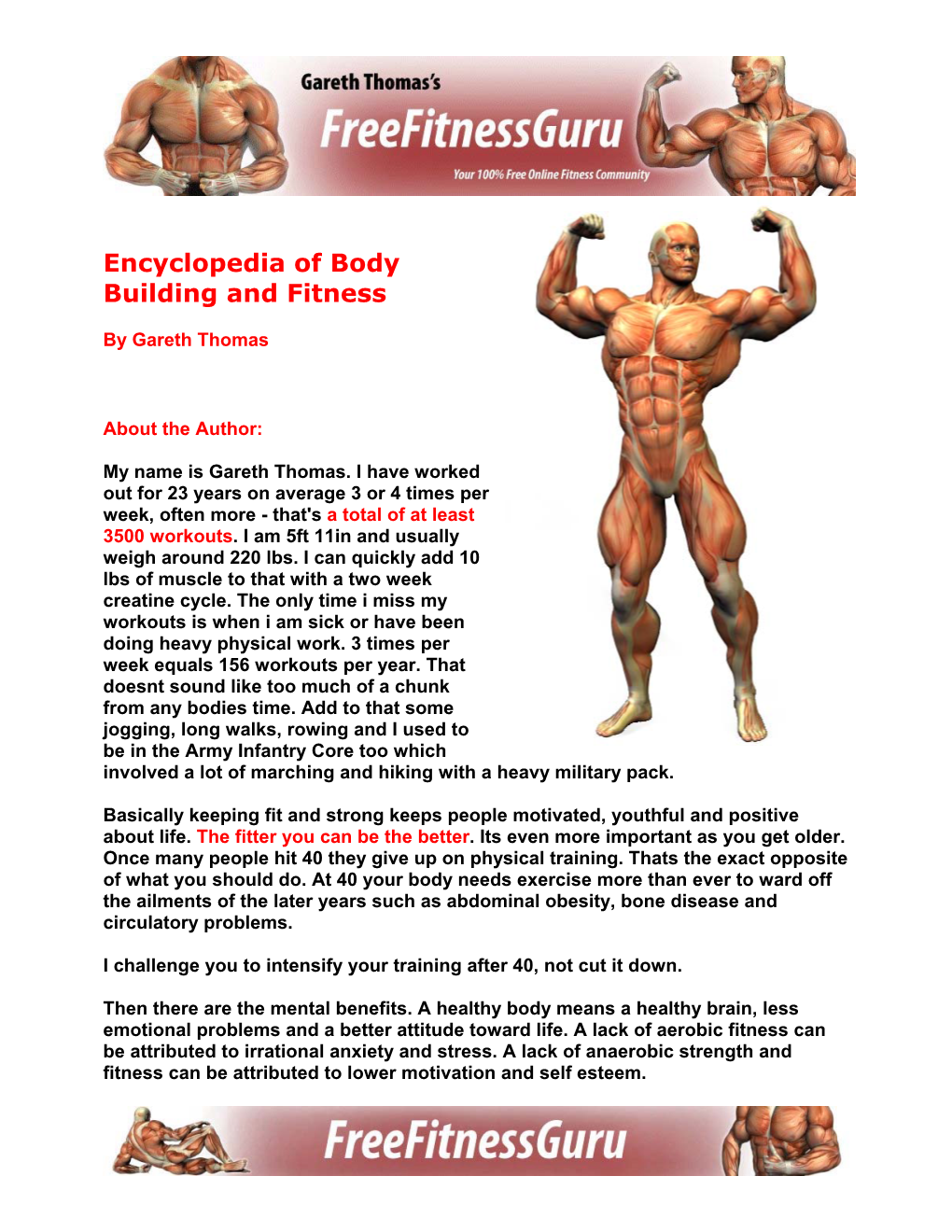 Encyclopedia of Body Building and Fitness