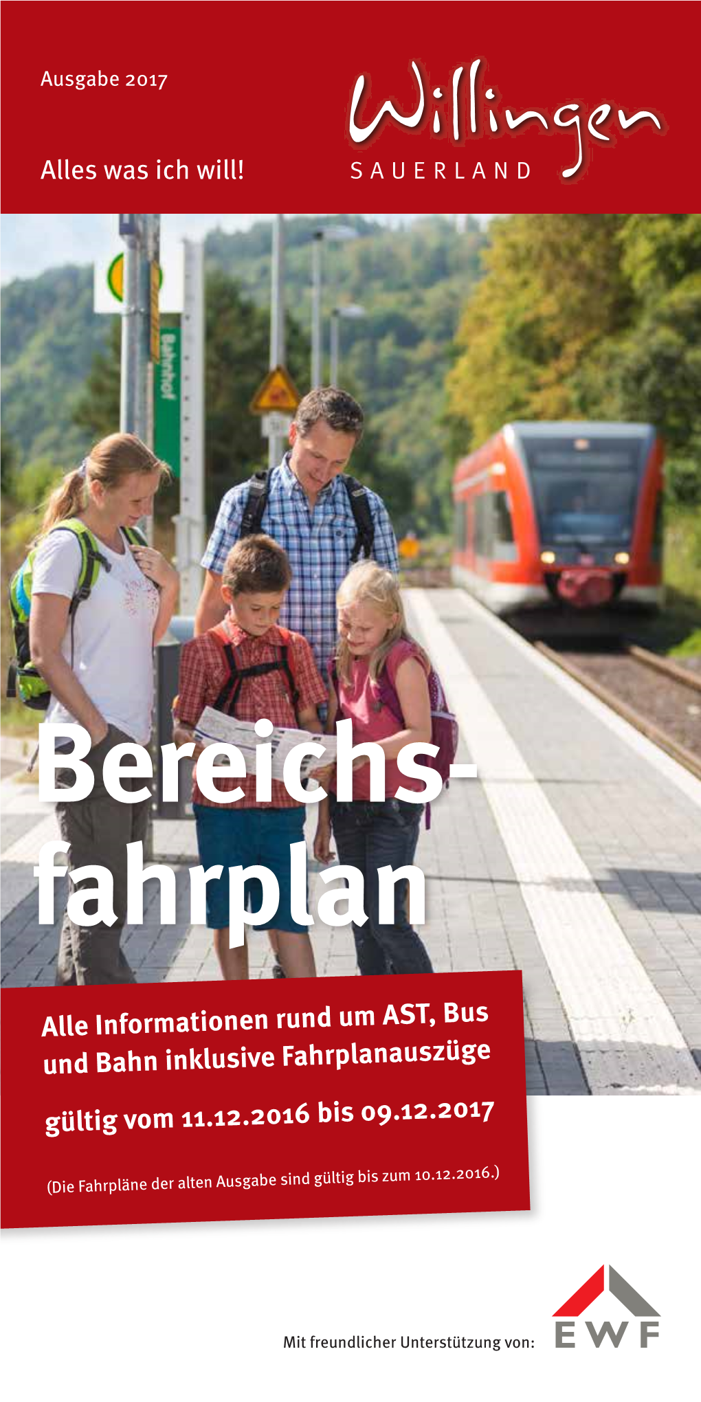 Bereichs- Fahrplan