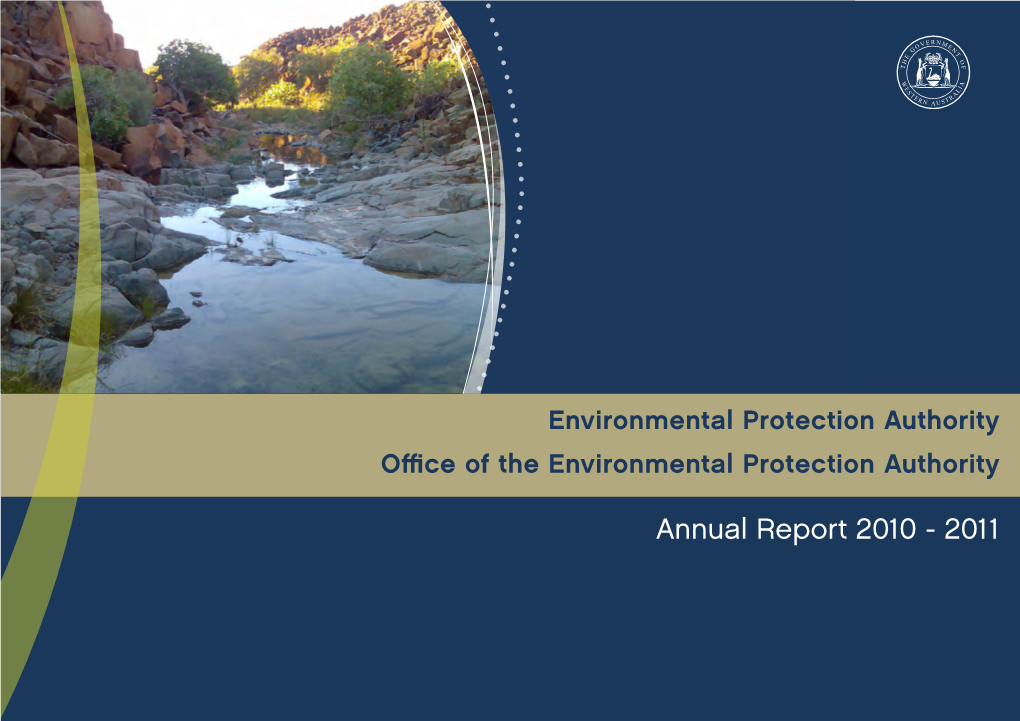 EPA and OEPA Annual Report 2010-2011