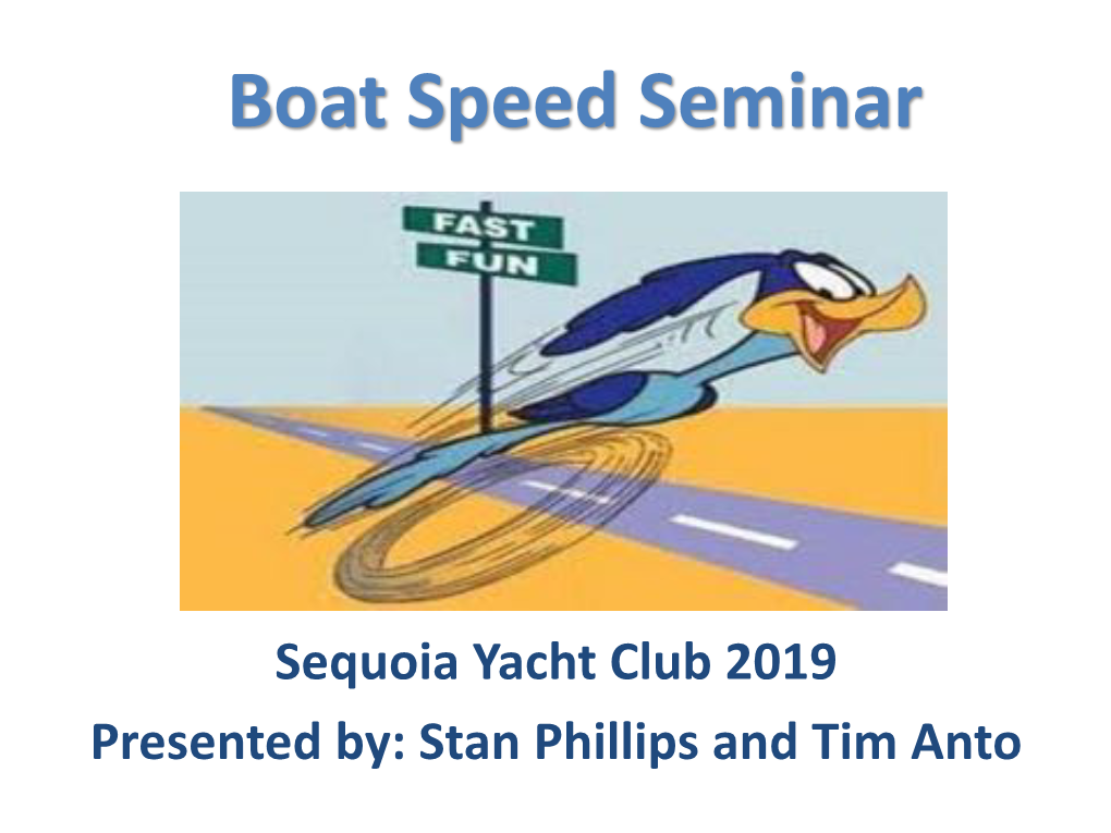 Boat Speed Seminar