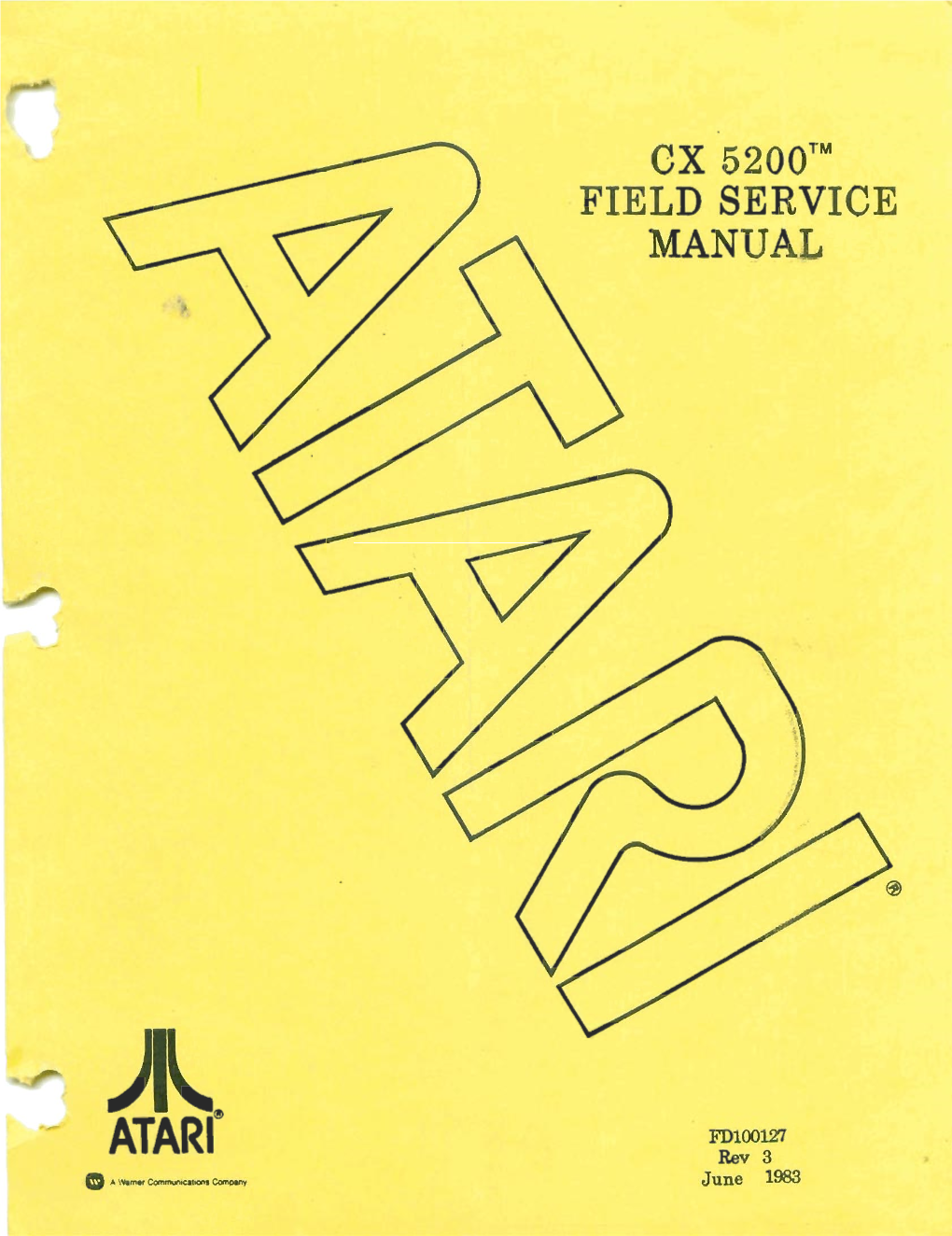 ATARI CX5200 Service Manual, Revision Jun 83