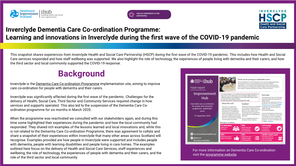 Inverclyde COVID-19 Case Study 3