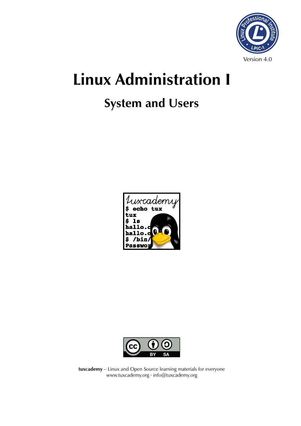 Linux Administration I//System and Users