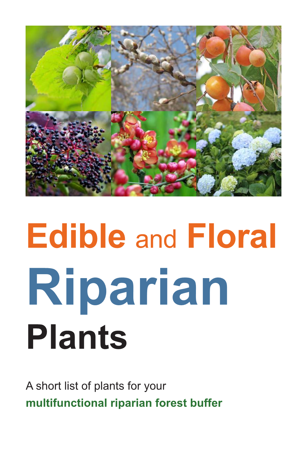 Edible and Floral Riparian Plants