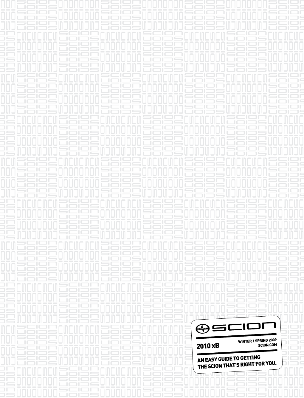 2010 Scion Xb Brochure