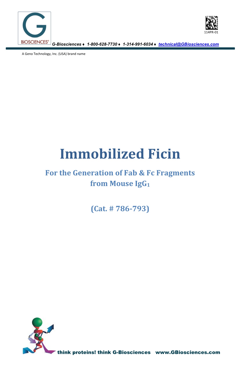 Immobilized Ficin for the Generation of Fab & Fc Fragments from Mouse Igg1