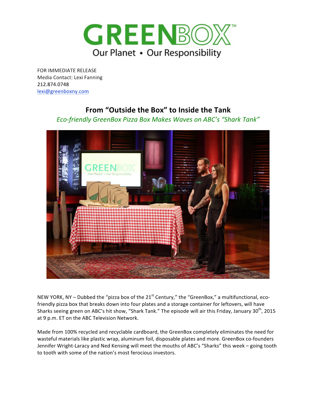 Greenbox on Shark Tank