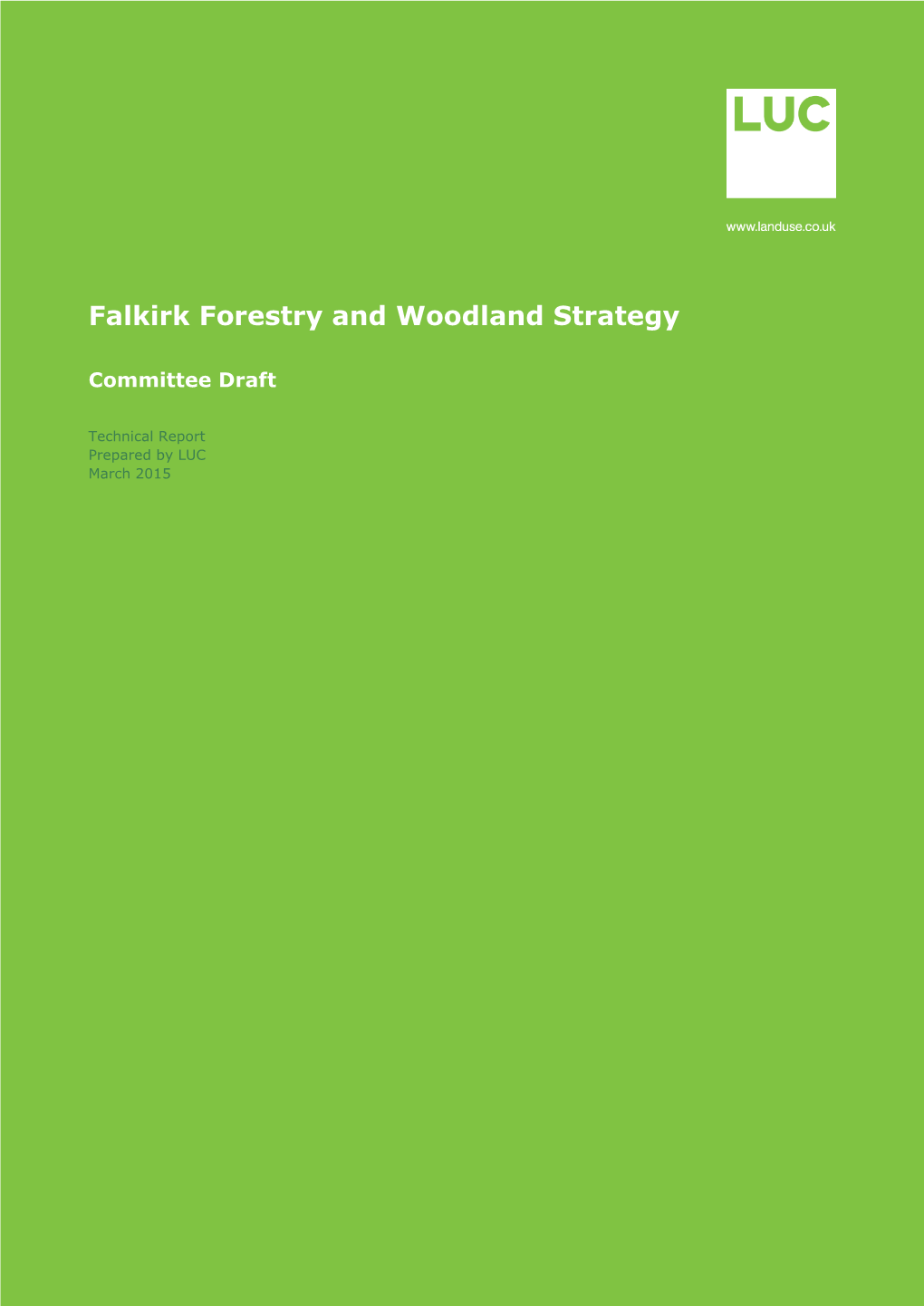 Falkirk Forestry and Woodland Strategy