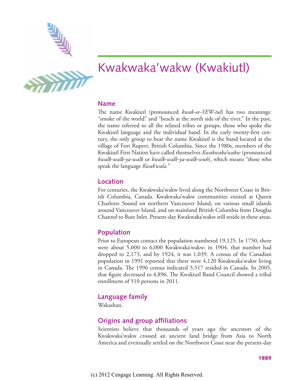 Kwakwaka'wakw (Kwakiutl)