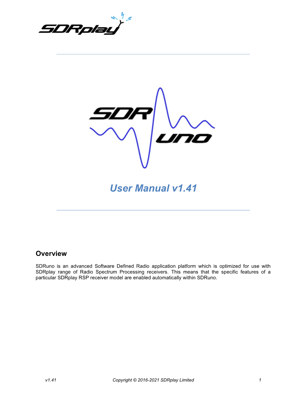 Sdruno User Manual