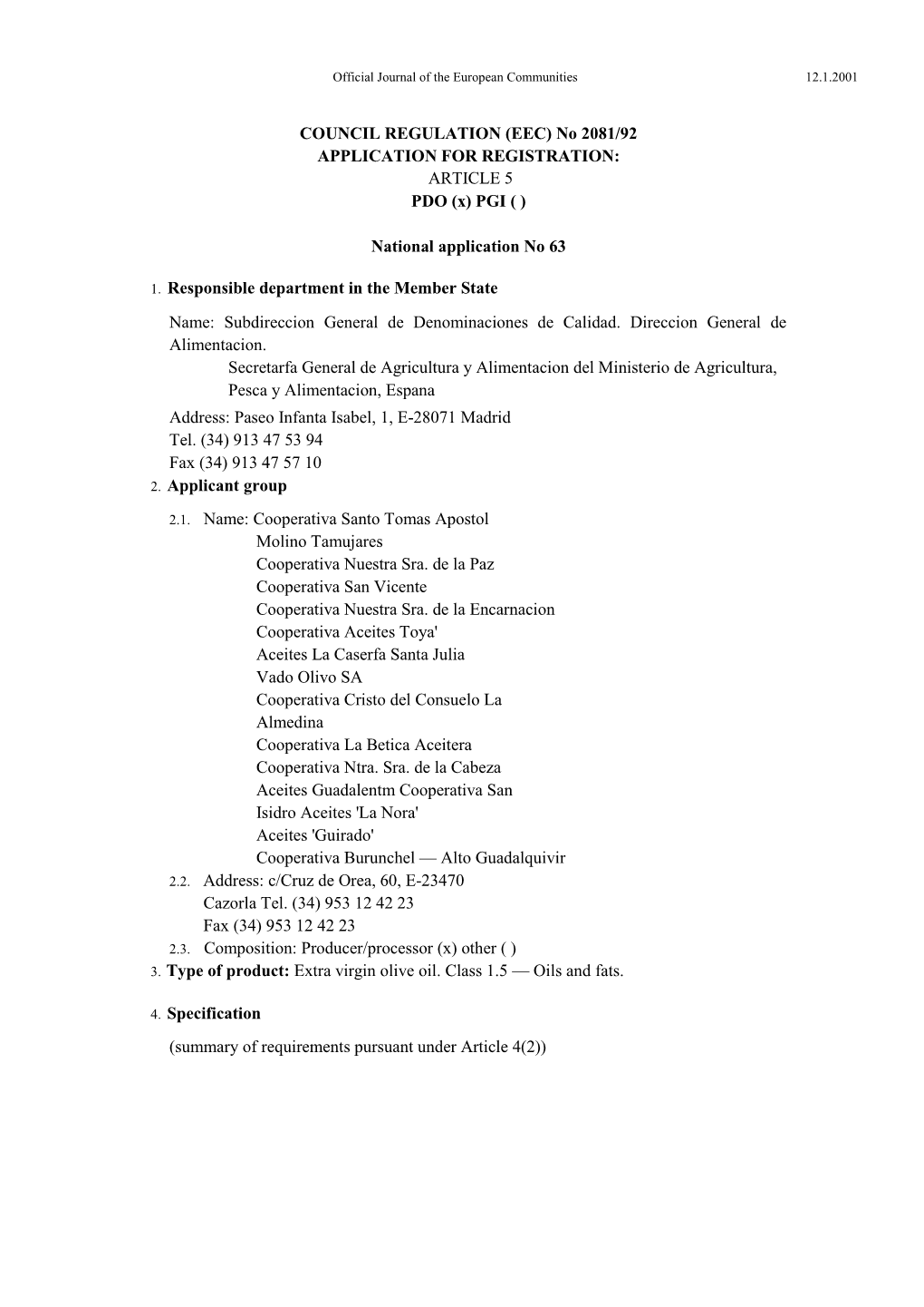 PDO Sierra De Cazorla (PDF)