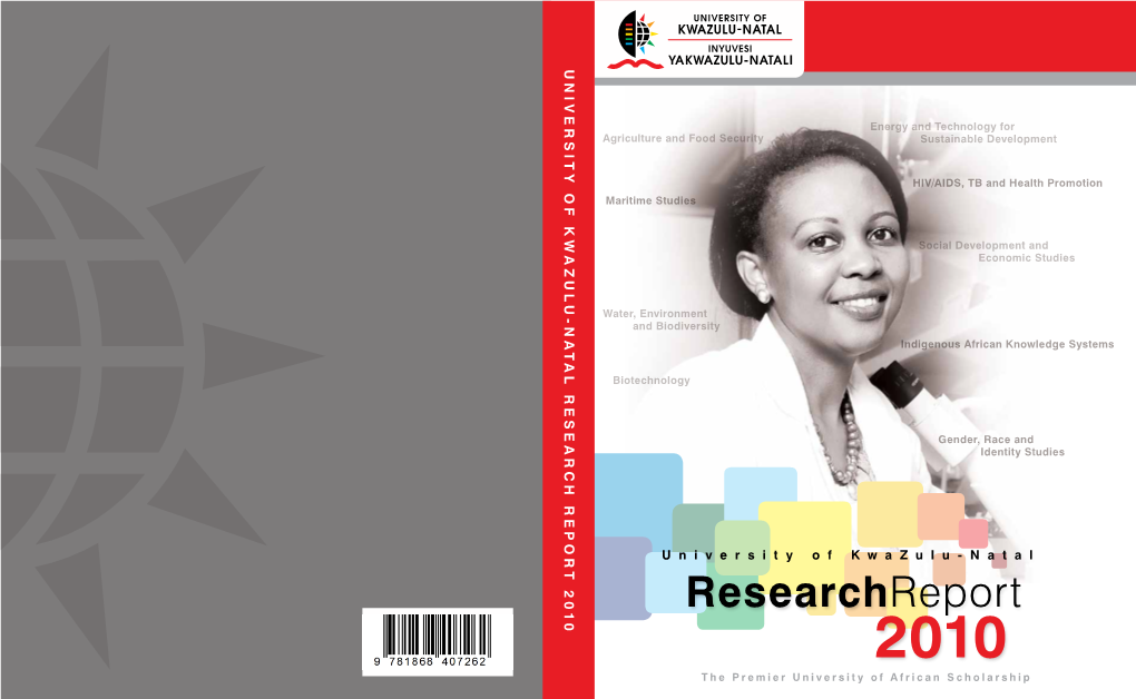 Researchreport 2010 the Premier University of African Scholarship Howard College Campus