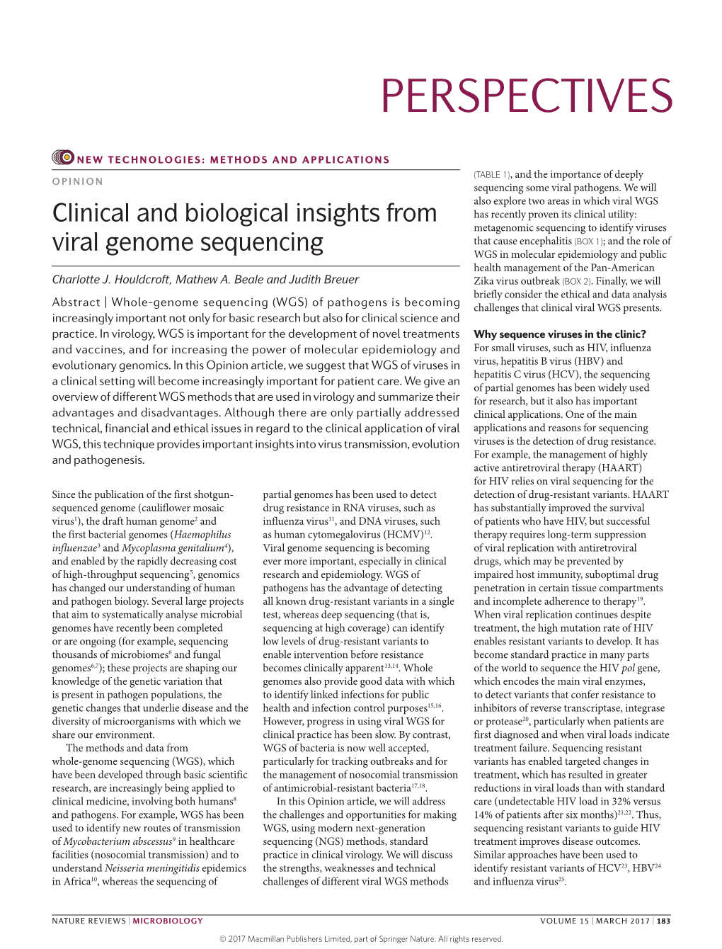 Clinical and Biological Insights from Viral Genome Sequencing