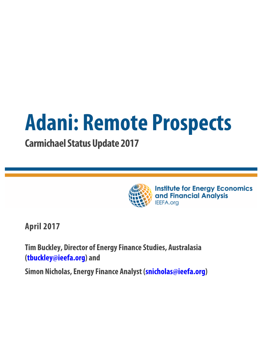 Adani: Remote Prospects