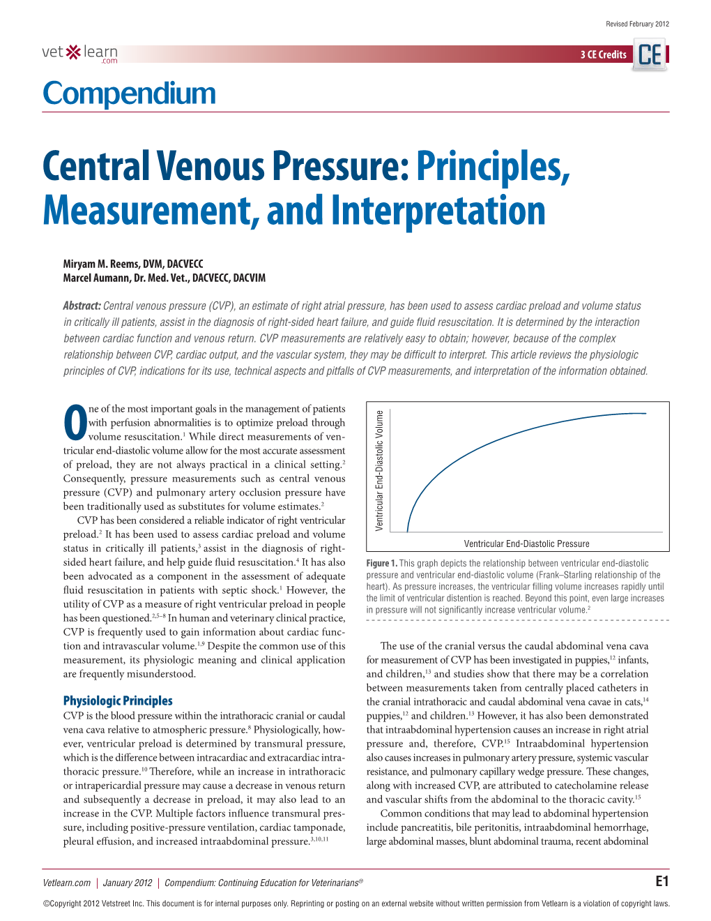 Central Venous Pressure: Principles, Measurement, and Interpretation