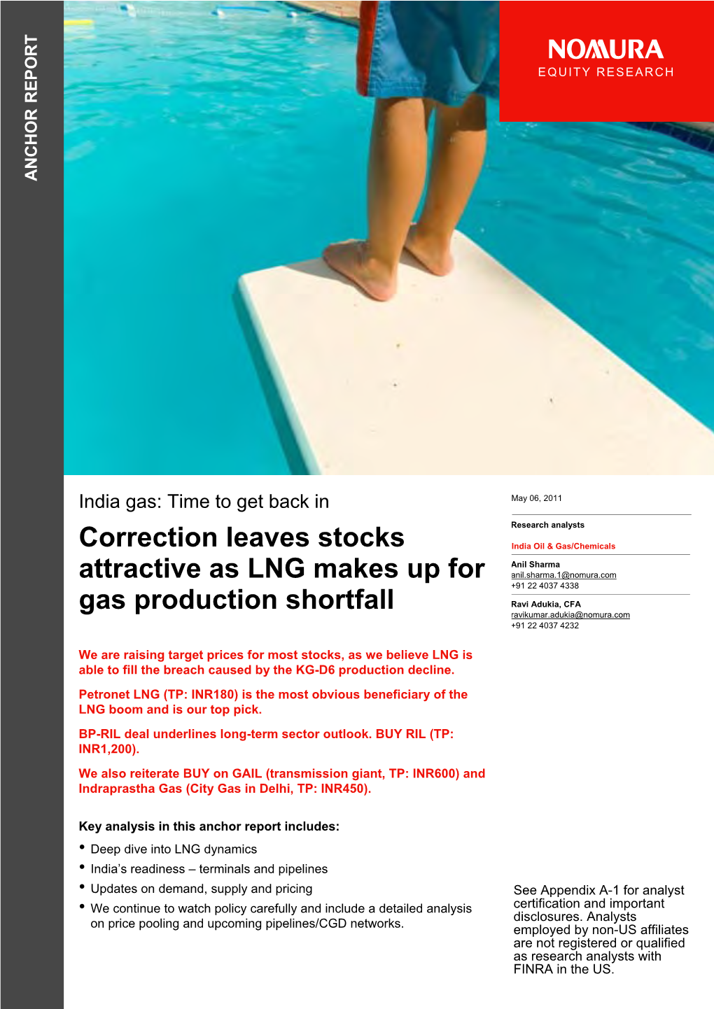 Correction Leaves Stocks Attractive As LNG Makes up for Gas Production