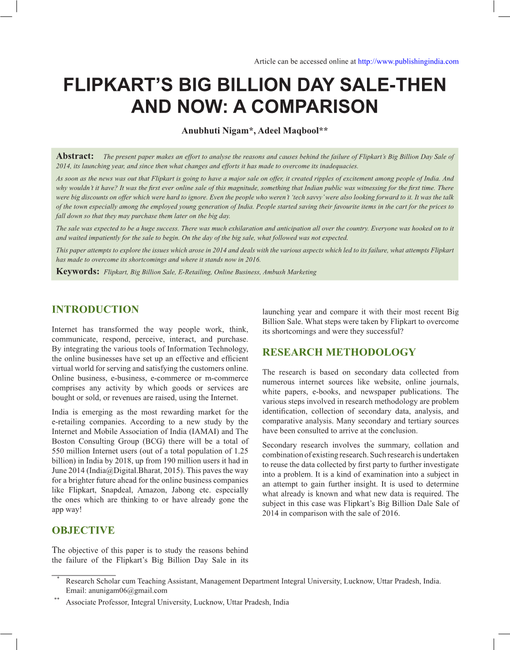 Flipkart's Big Billion Day Sale-Then And