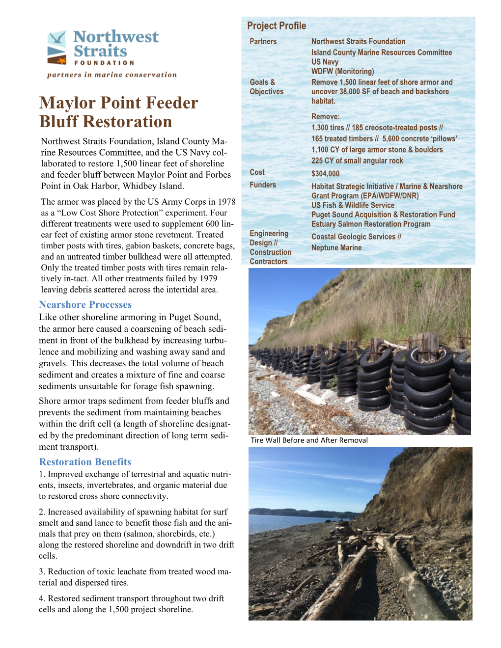 Maylor Point Feeder Bluff Restoration