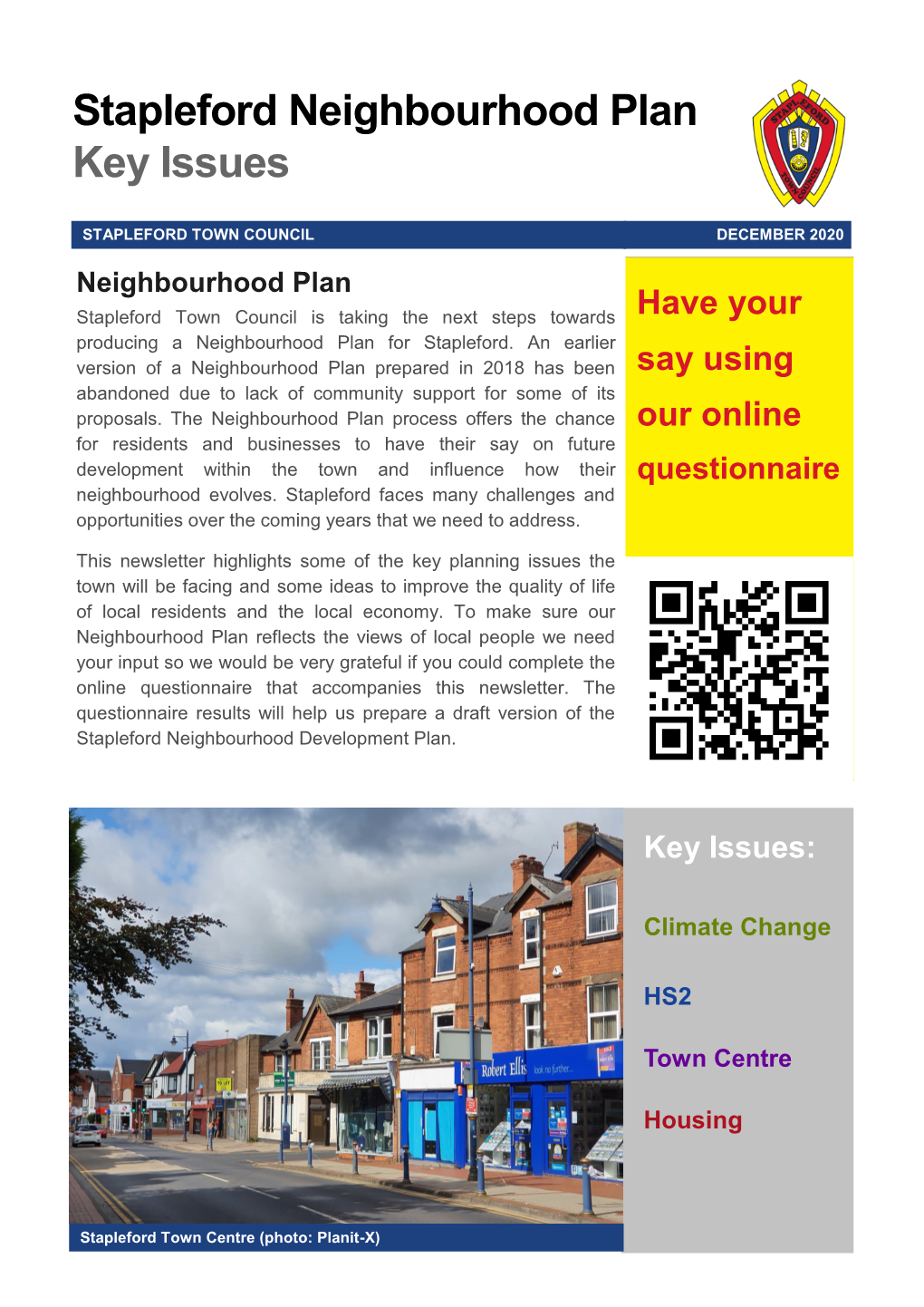 Stapleford Neighbourhood Plan Key Issues
