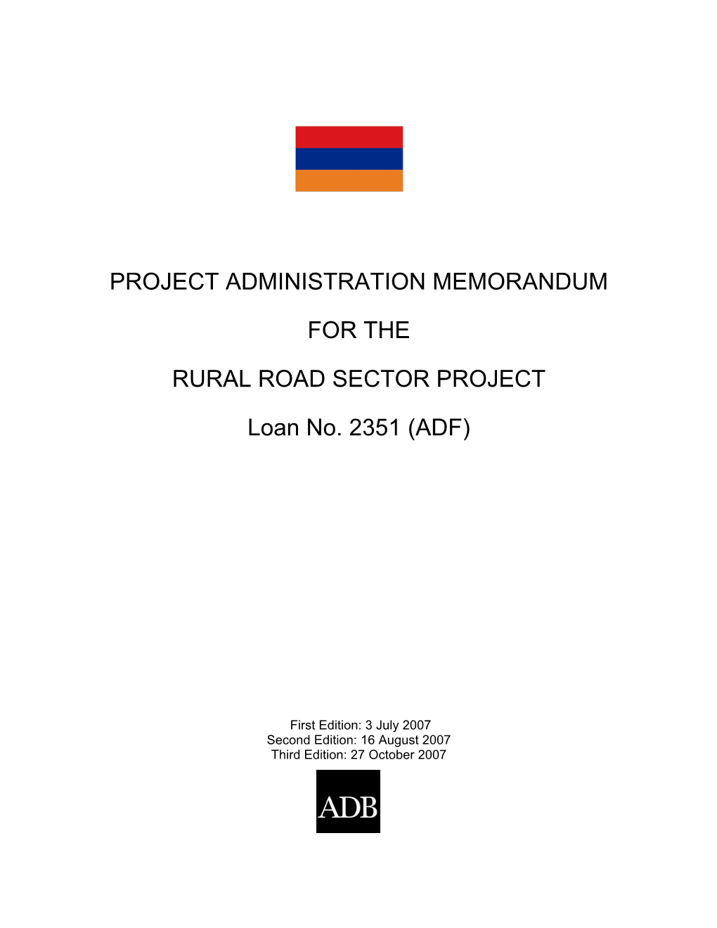 Rural Road Sector Project