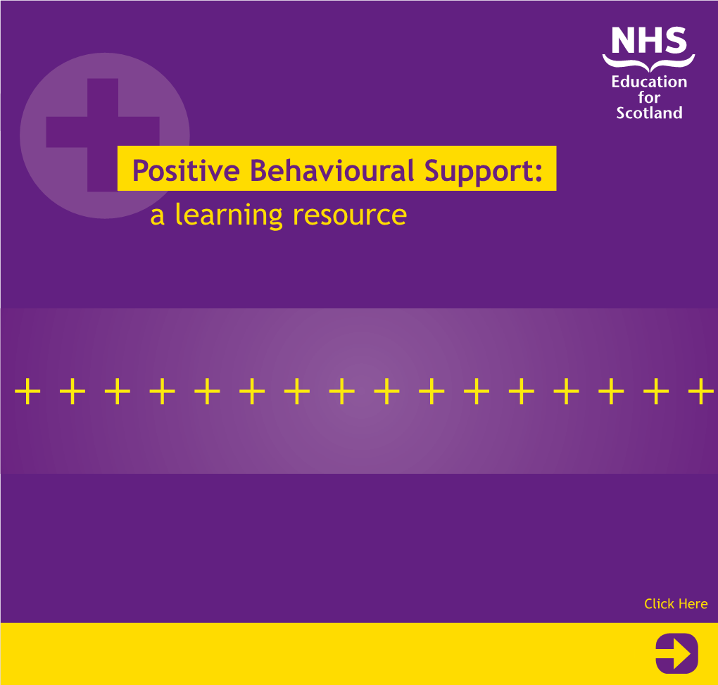 Positive Behavioural Support: a Learning Resource